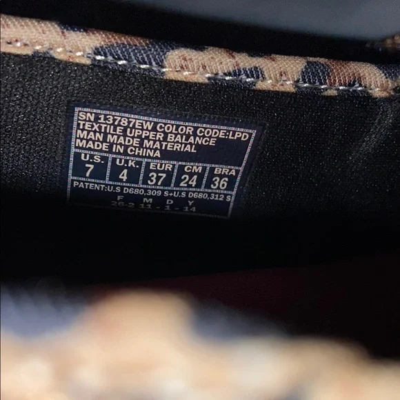 Skechers Go Walk Brown and Black Leopard Print Sneakers Size 7 - Picture 7 of 11